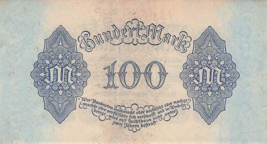 100 Mark 1922 ro.72 A